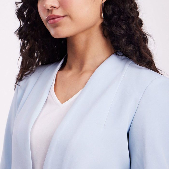 FableStreet Relaxed Fit Stretchable Front Open Blazer