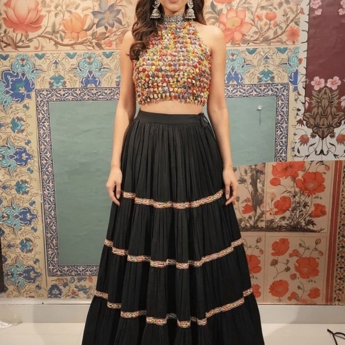 Embroidered Mirror Work Ready to Wear Lehenga & Choli