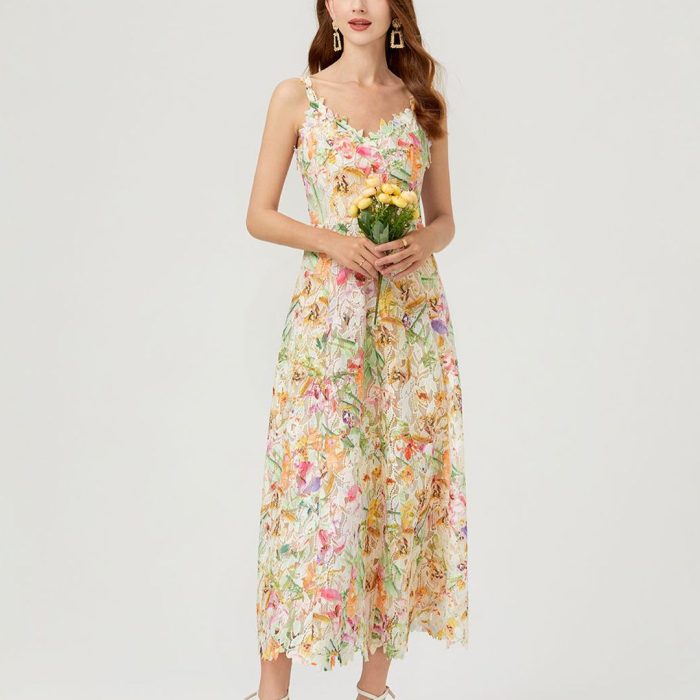 Floral Print Maxi Dress